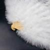 1920s Vintage Feathered Fan Flapper Dance Burlesque Handheld Fan Large Folding Hand Fan Flapper Costume Accessories