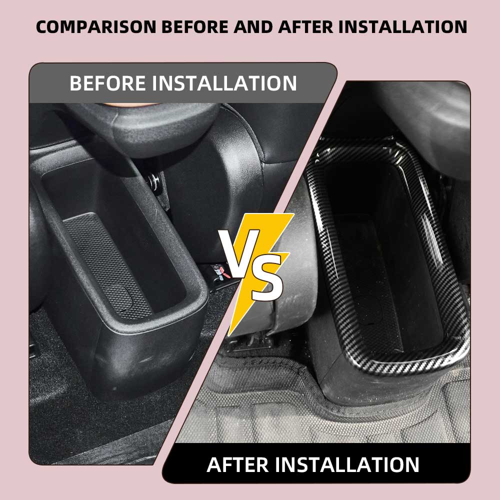 Back Storage Box Decor Trim Rear Console Sticker Cover For BYD Dolphin Mini Seagull Dolphin Surf 2024 2025 Interior Accessories