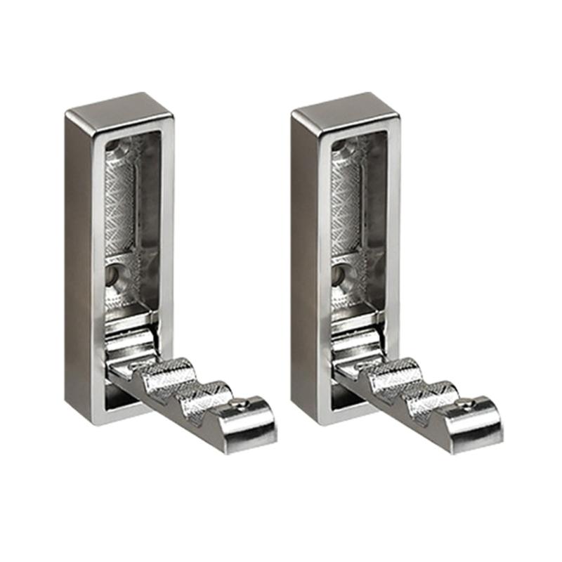 

Pack of 2 Practical Zinc Alloy Foldable Wall Hooks for Organizing Coat Towels and Accessories in High Traffic Area серебряный