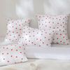 Simple Love Pillowcase for Home Living Room and Bedroom Decoration Pillowcase for Cotton Printed Color Dot Bedside Cushion Cover