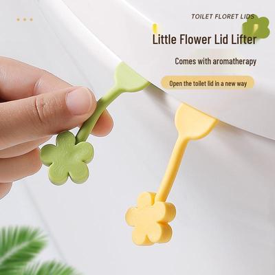 Cute Cartoon Silicone Toilet Seat Lifter - Flip-Up Handle