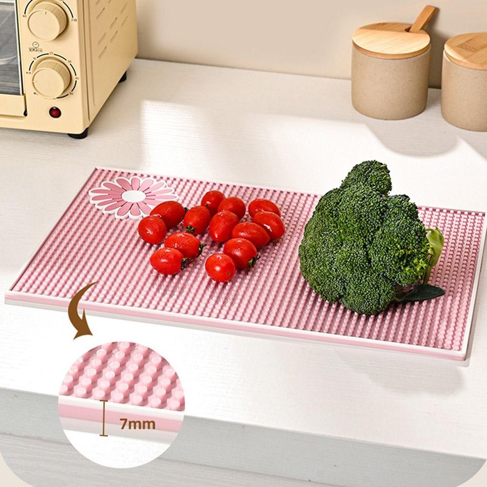 Foldable Kitchen Drain Mat Quick-drying Silicone Bar Mat New Drain Pad