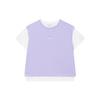 New T Shirts Women's Mu Su Purple F11W229114FVT