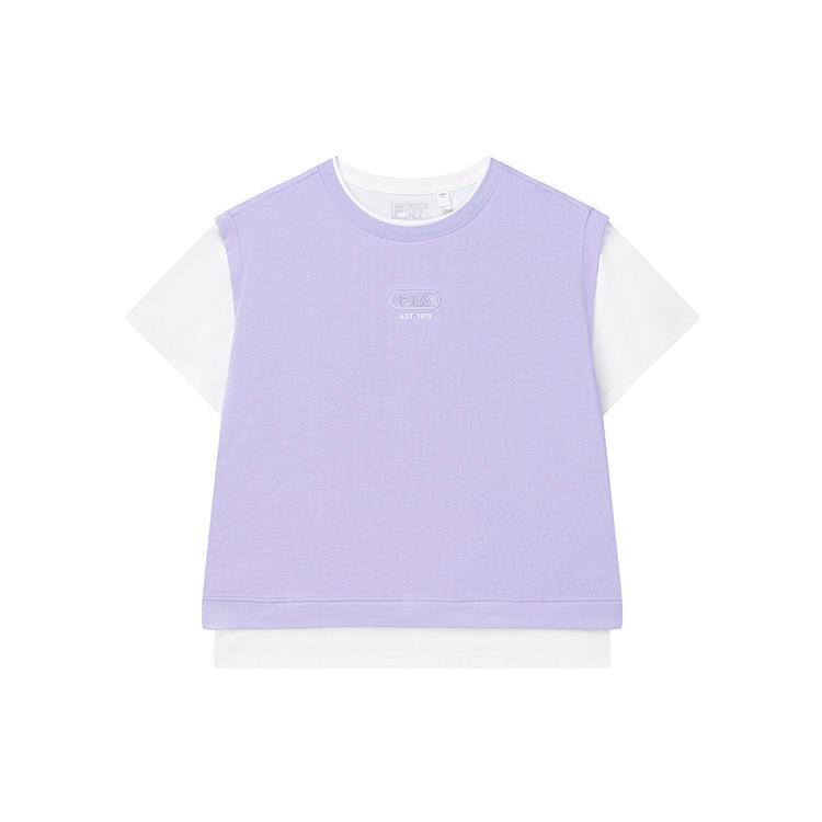 New FILA T Shirts Women's Mu Su Purple F11W229114FVT