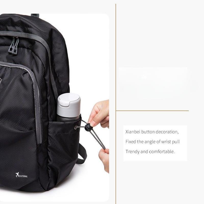 Großvolumiger Faltbarer Leichter Outdoor-Reiserucksack Schlicht Business Wasserdicht Schüler Make-up Kurs Schultasche