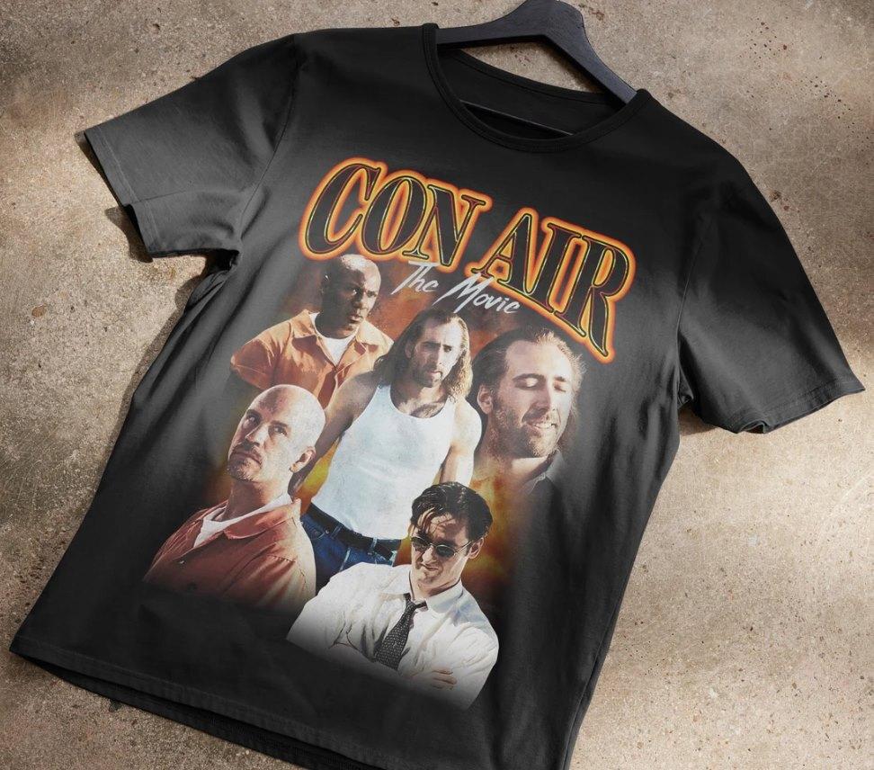 26 Con Air 90 s Bootleg T-Shirt Unisex T-Shirt L