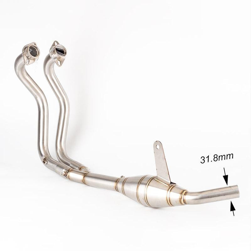 Motorcycle exhaust system for YAMAHA YZF-R25 YZF-R3 2014-2023 MT-25 MT-03 2016-2023 R25 exhaust front pipe R3 muffler mt03 r25