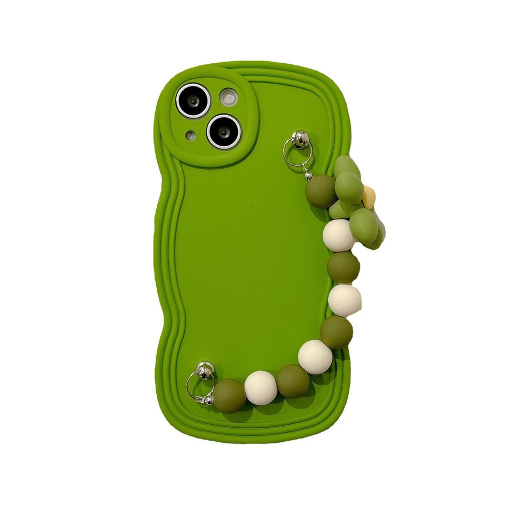Ins Niche Style Flower Chain Case for iPhone 16 Pro Max Apple 15 Phone Case 13/12 Wave Case 14
