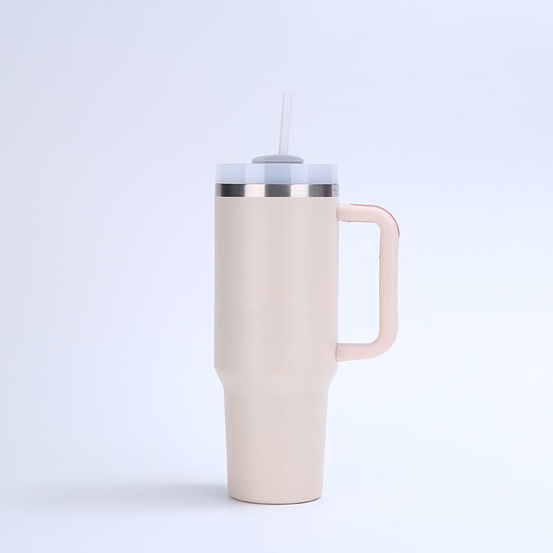 The Second Generation 40Oz Handle Cup 304 Stainless Steel Double-Layer Vacuum Spraying Ice Cup Portable Outdoor Thermos Cup