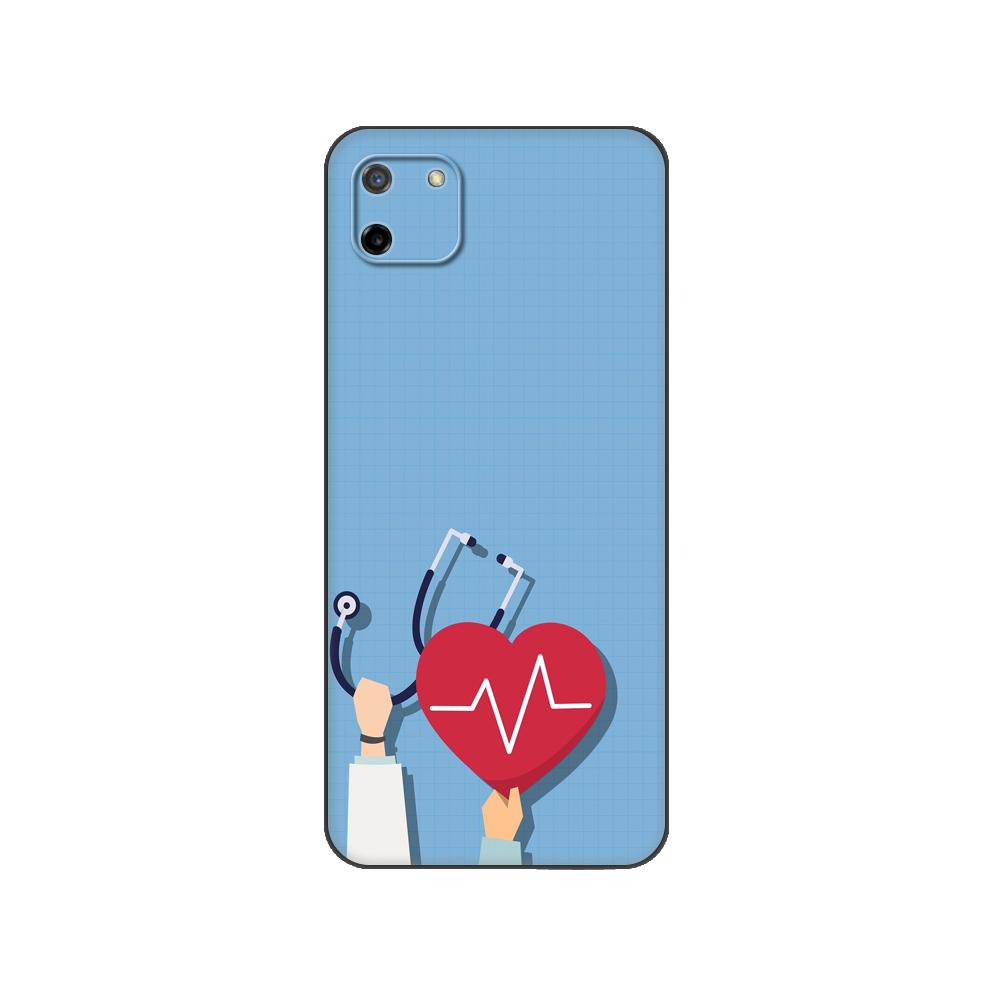 Schwarze TPU-Hülle für OPPO Realme C11 2020 2021 C20 C21 C21Y C25Y Rückseite Krankenschwester Medizinisch Medizin