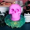 3D Skull Candle Silicone Mold DIY Halloween Decorative Candle Handmade Soap Plaster Epoxy Craft Casting Tools for Home Gifts
