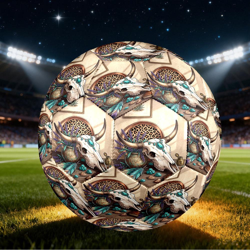 1pc Wild Boho Size 5 Soccer Ball Professional Match Training Football Indoor &Outdoor Sports Ball Training Ball Lightweight Durable y43