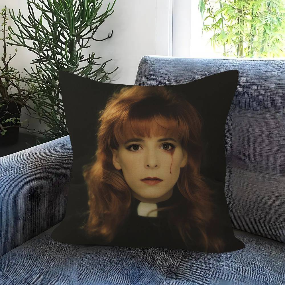Singer M-Mylene Farmer Pillow Cover For Bedroom Room And Living Room Sofa Decorative Cushion Cover