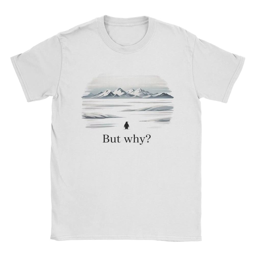 

But Why Nihilist Penguin Tee TShirt Summer Cotton TShirts for Couple Novelty Printed T Shirt Short Sleeve Y2K Funny Clothing 3XL