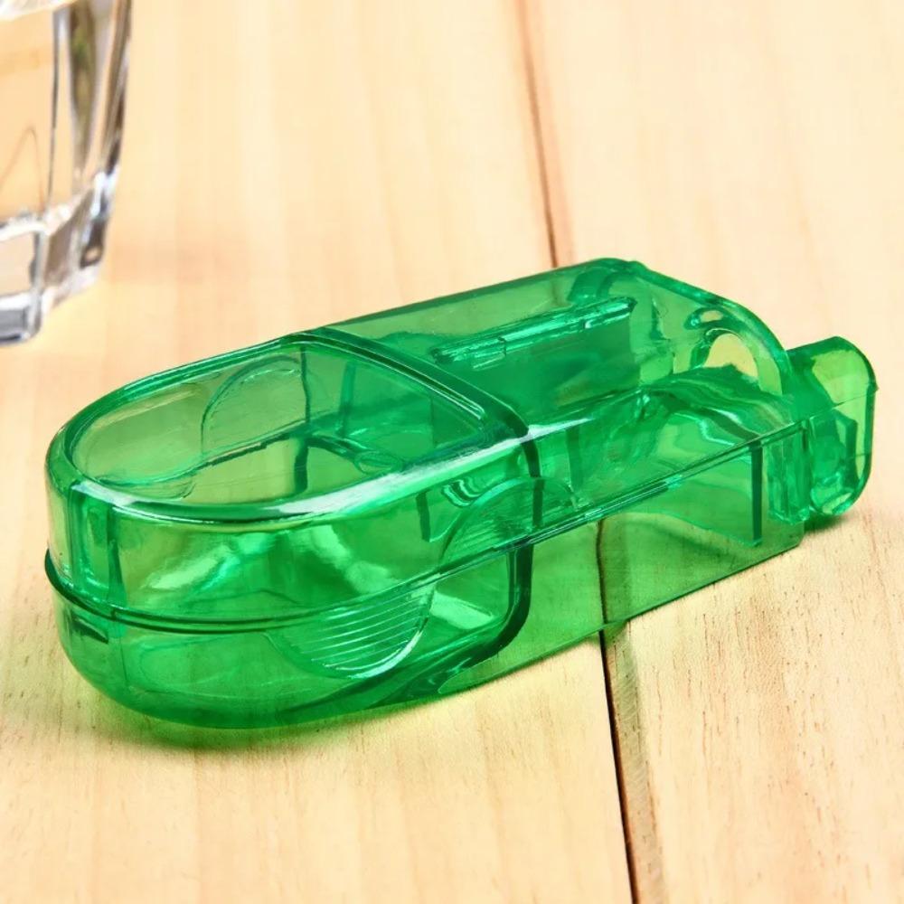 Pill Cutter Box Portable Drug Box Tablet Cutter Splitter Medicine Pill Holder Pill Cutter Box