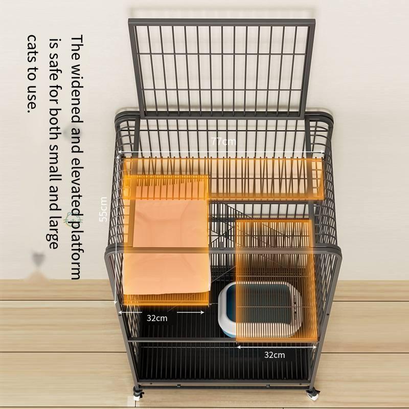 Double-layered and widened cat house pet cage cat climbing frame indoor cat house villa super large free space all sizes