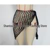 Hand-Crocheted Sequin Bikini Cover-Up Skirt
