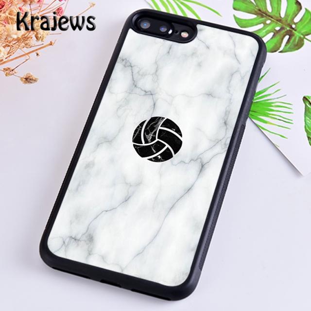 

Krajews I love Volleyball Phone Case Cover For iPhone 17 Air 16 15 14 plus 12 13 pro max coque Shell Fundas iPhone 15pro