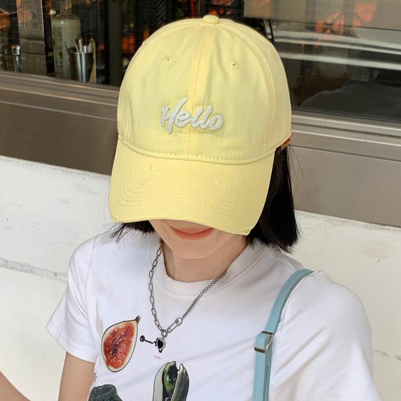 Baseball Cap Peaked Hat Alphabet Embroidery Pattern Uv Protection Adjustable