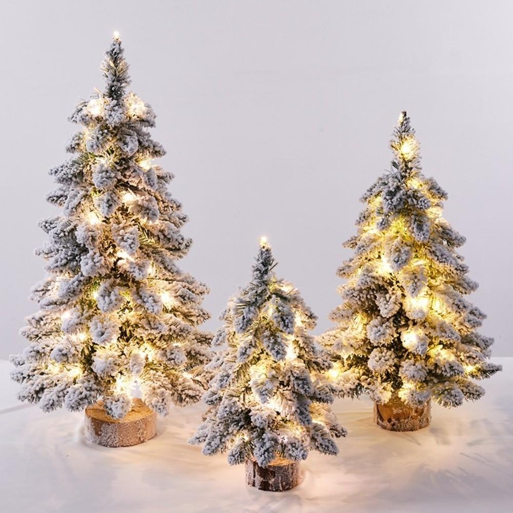 PVC Material Artificial Christmas Tree 45/60/75 cm Xmas Tree Statue Holiday Decor