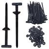 Self-locking Plastic Nylon Cable Tie Black Cable Tie Fastening Ring 2*9cm Large Cable Ties Zip Wrap Strap Ties Car Accessories