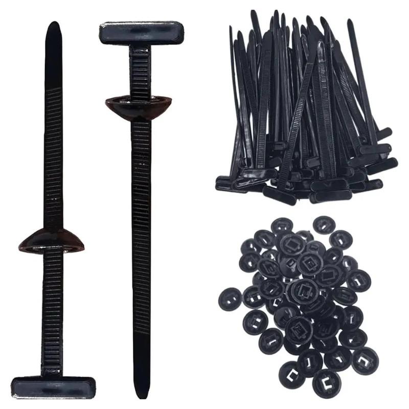 Self-locking Plastic Nylon Cable Tie Black Cable Tie Fastening Ring 2*9cm Large Cable Ties Zip Wrap Strap Ties Car Accessories