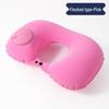 Portable Inflatable U-Shaped Neck Pillow for Travel, Office, Car & Airplane Nap Support