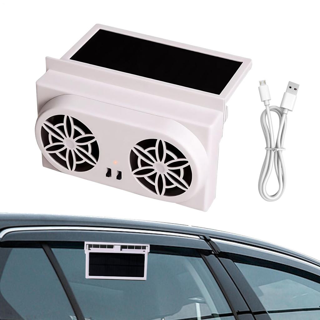 Car Ventilation Fan, Solar & USB Powered, Car Fan, Car Ventilation, Car Ventilation, Solar