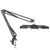 Adjustable Desktop Arm Mount Stand 3 Smartphones Dual-Position Height Extendable Rotating Live Streaming Vloggers