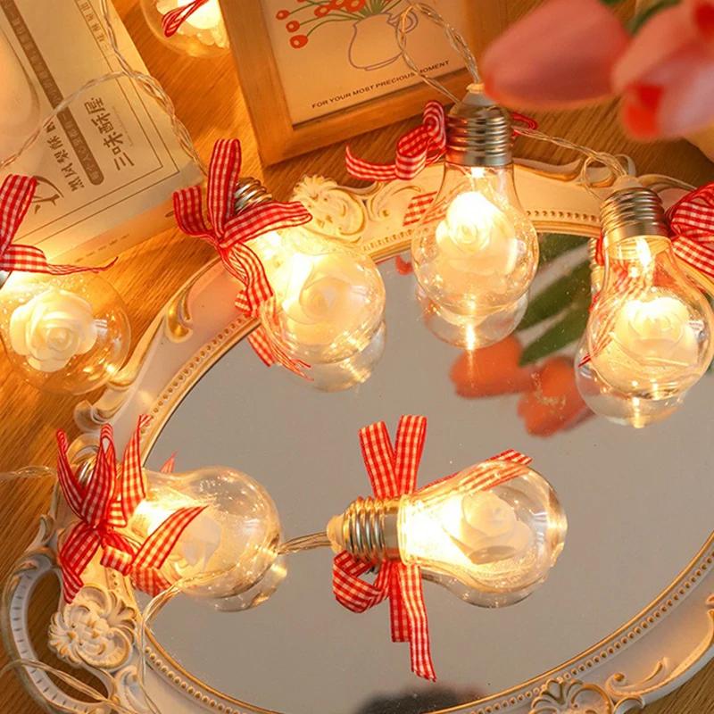 2M10Bulbs LED Fairy Lights Bulb Garland Bulb Light String Christmas New Year Wedding Party Bedroom Living Garden Decor Lamp