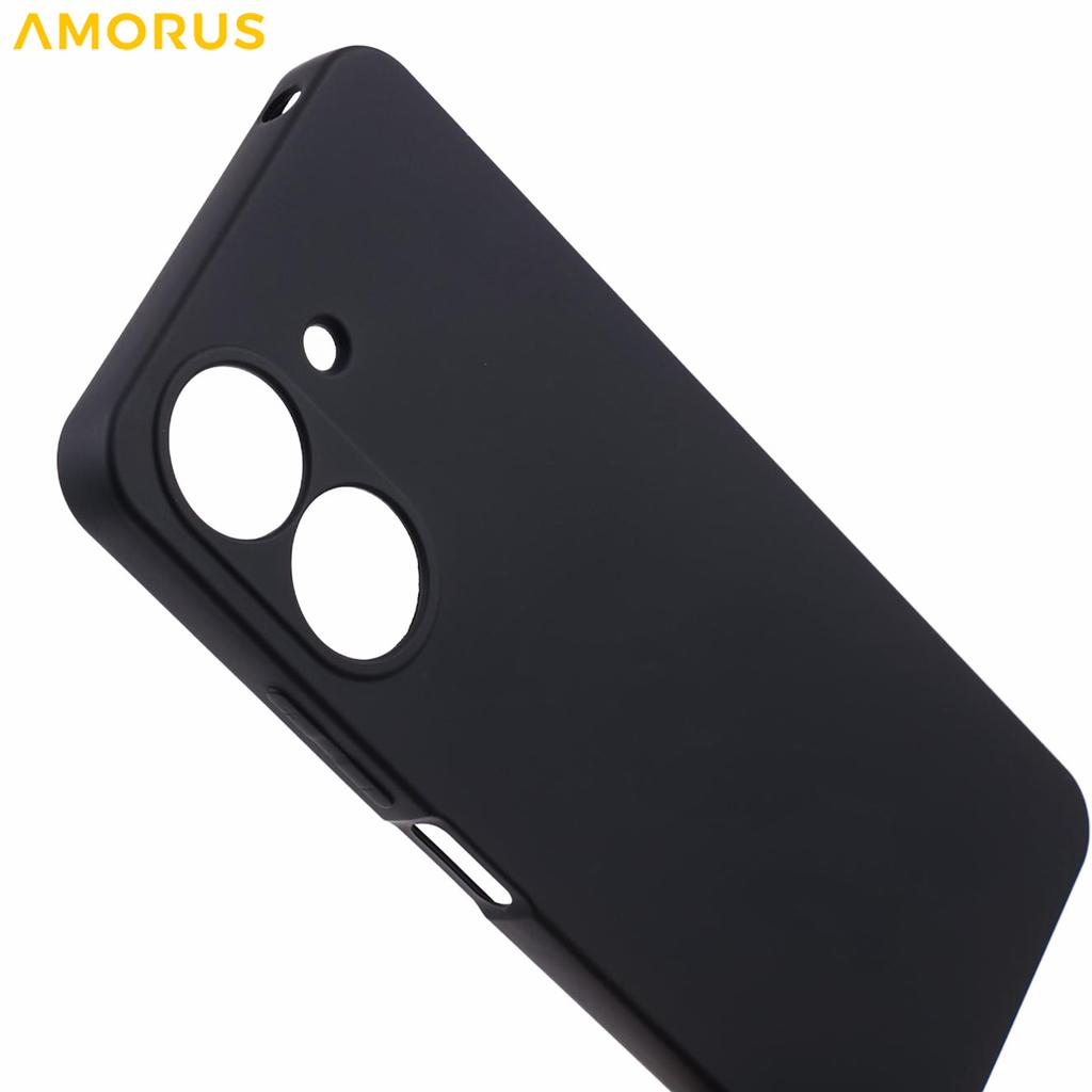 AMORUS For Xiaomi Redmi 13C 4G/Poco C65 4G Case Precise Cutouts TPU Fiber Lining Shockproof Phone Cover