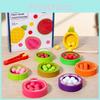 Wooden Matching Cognitive Toys With Fruit Classification Kids Education Early
