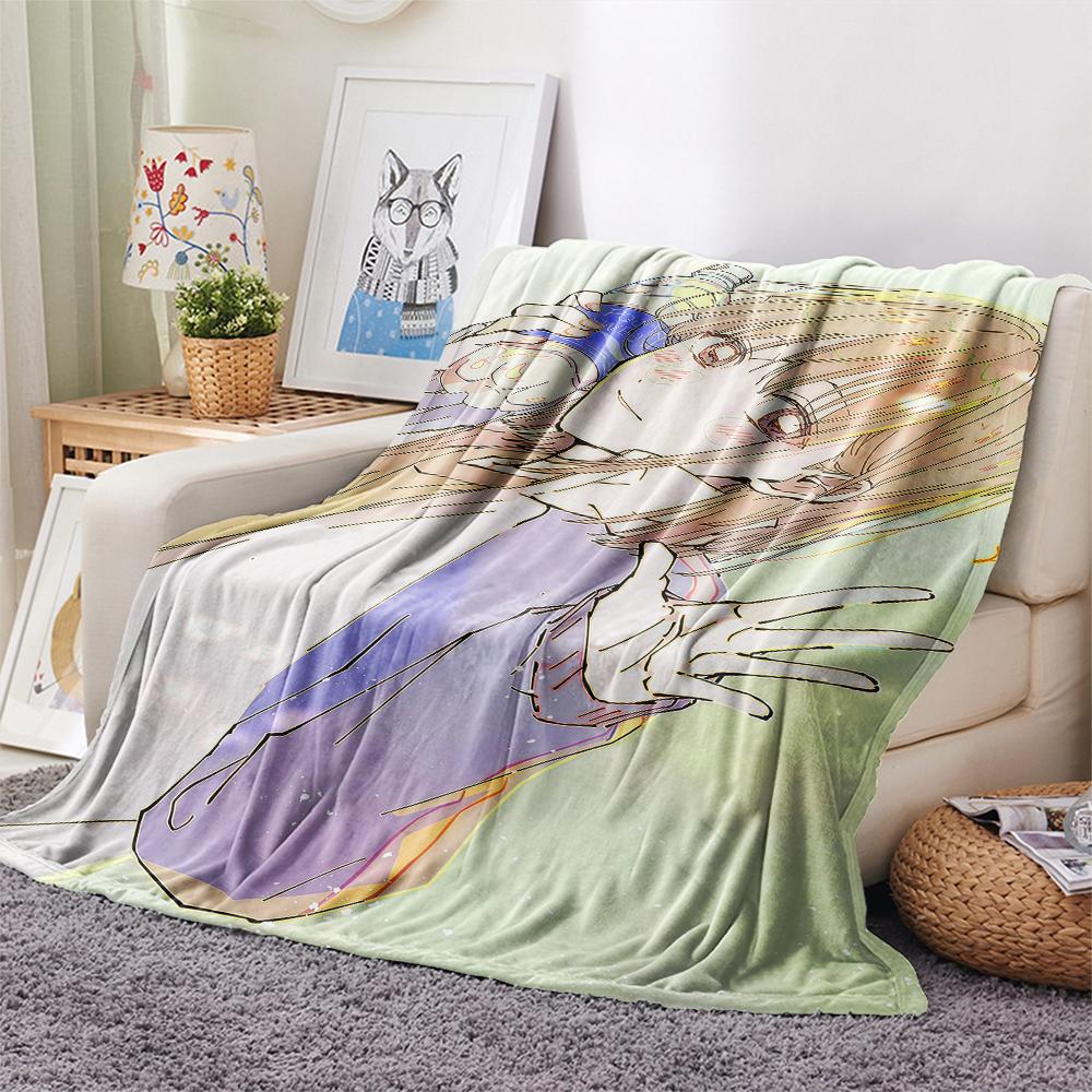 1PC A Silent Voice Print Flannel Blanket, High quality All Seasons, Home Decor, Warmth and Comfort, Perfect for Christmas Gifts