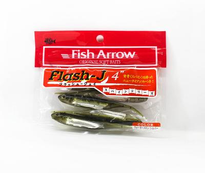 Fish Arrow Soft Lure Flash J 4 Inch 6 Piece Per Pack #02 (9384)