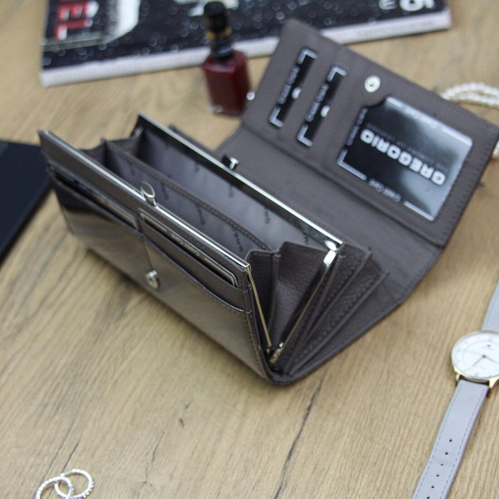 Leder Damen Geldbörse Gregorio LN-100