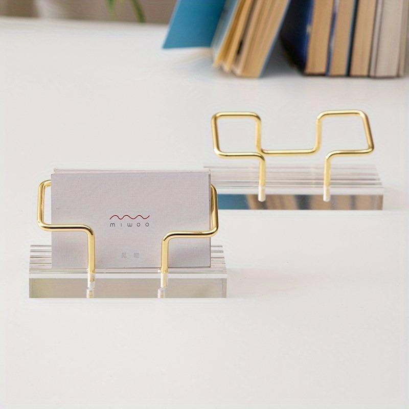 Business Card Holder Used for Office Desks Modern Card Storage Boxes and Accessories for Men's and Women's Office Desks