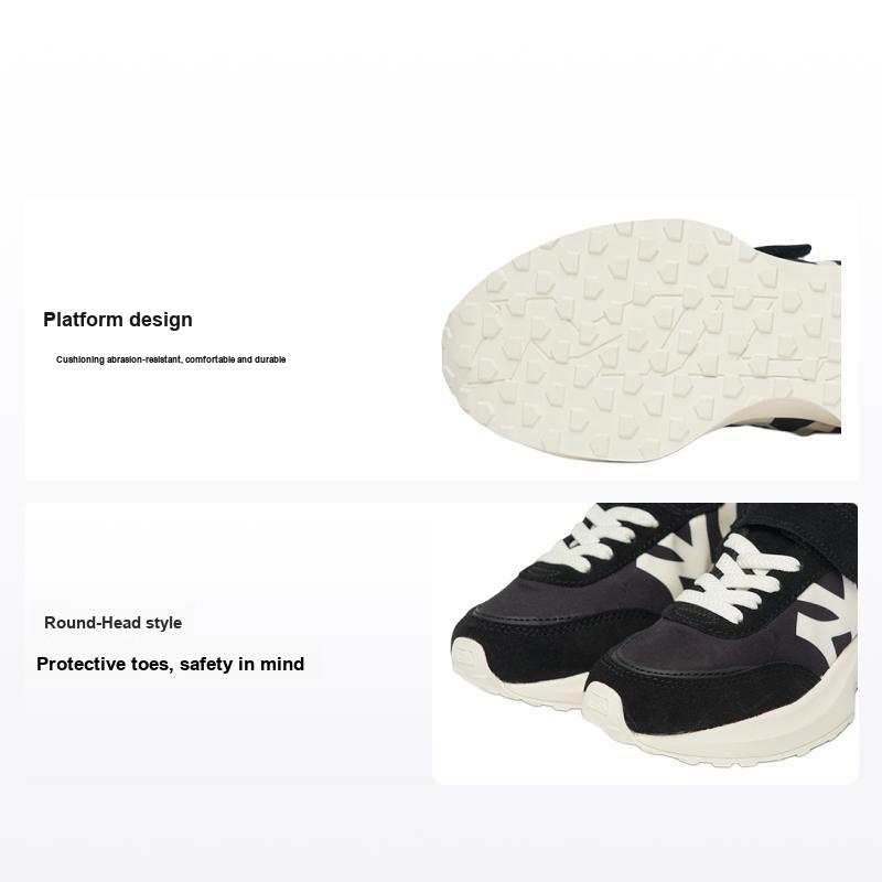 MLB Shock Absorbing Wear Resistant Breathable Balanced Low Top Casual Shoes Kids sneakers 7ASXXB12N-50BKS