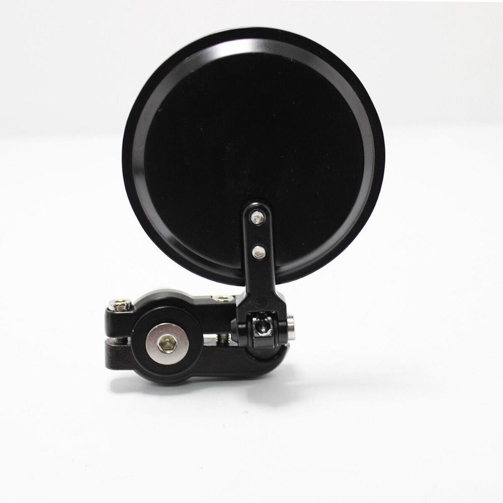 2PCS Motorcycle Mirror Handlebar 7/8" 22mm Universal Aluminum Rear View Handle Bar End Side Mirror With Led Light For Cafe Racer