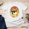 Vintage Dogecoin Crypto Shiba Inu Doge In Sunglasses Unisex T-shirt