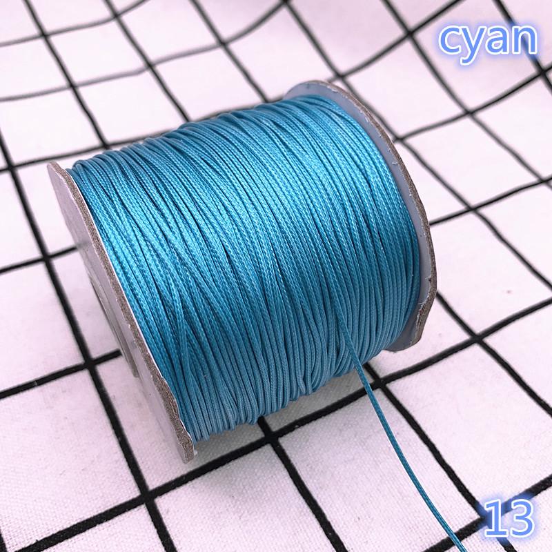 0.5 0.8 1.0 1.5 2.0mm Waxed  Cord Waxed Thread Cord String Strap Necklace Rope Bead DIY Jewelry Making for Bracelet