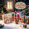 Decorative Bottle Toppers for Christmas 9 Pcs Mini Knit Hat And Scarf Set Advent Calendar, Handmade Tiny Santa Gift Kids Scarves Countdown Calendar