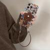 Retro Flower Bracket Lanyard Suitable for Apple 16e Mobile Phone Case Iphone15promax All-inclusive Lens Film 13