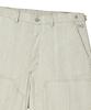 BEYOND CLOSET [Collection Line] Coated Texture Detail Carpenter Pants Beige