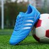 Youth Football Cleats Boys Teens Low-Cut TF Turf Shoes Breathable PVC Upper Anti-Slip Rubber Sole Grass Artificial