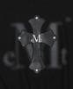 MUCENT Monique Blur Logo Cross Leather Patch Sweatshirt Unisex (2 Colors)