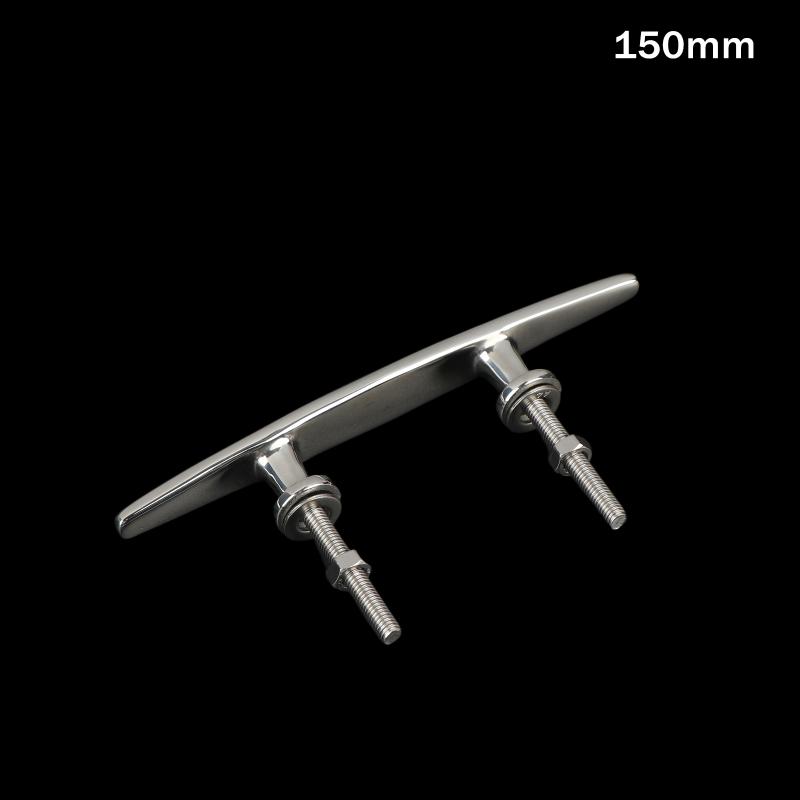 

Heavy Duty Stud Mount Flat Top Cleat For Boat Dock Open Cleats 316 Stainless Steel Marine Accessories 150mm
