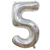 40-inch Aluminum Foil Laser Number Balloons for Birthday and Wedding Decorations