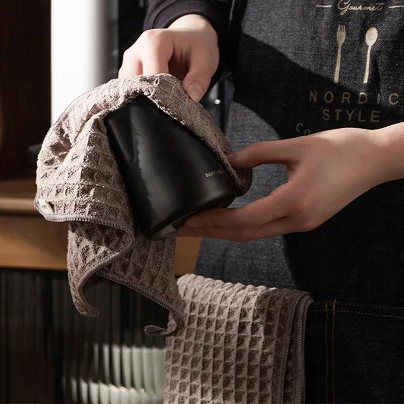 Special Rag Bar Towel Coffee Super Absorbent Barista Machine No Lint Square Towel Cleaning Cloth Coffee Machine Cleaning Towel