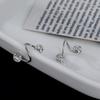1 Pair Double-ended Stud Earrings Spiral Piercings Luxury Earrings Rhinestone Earrings  Women
