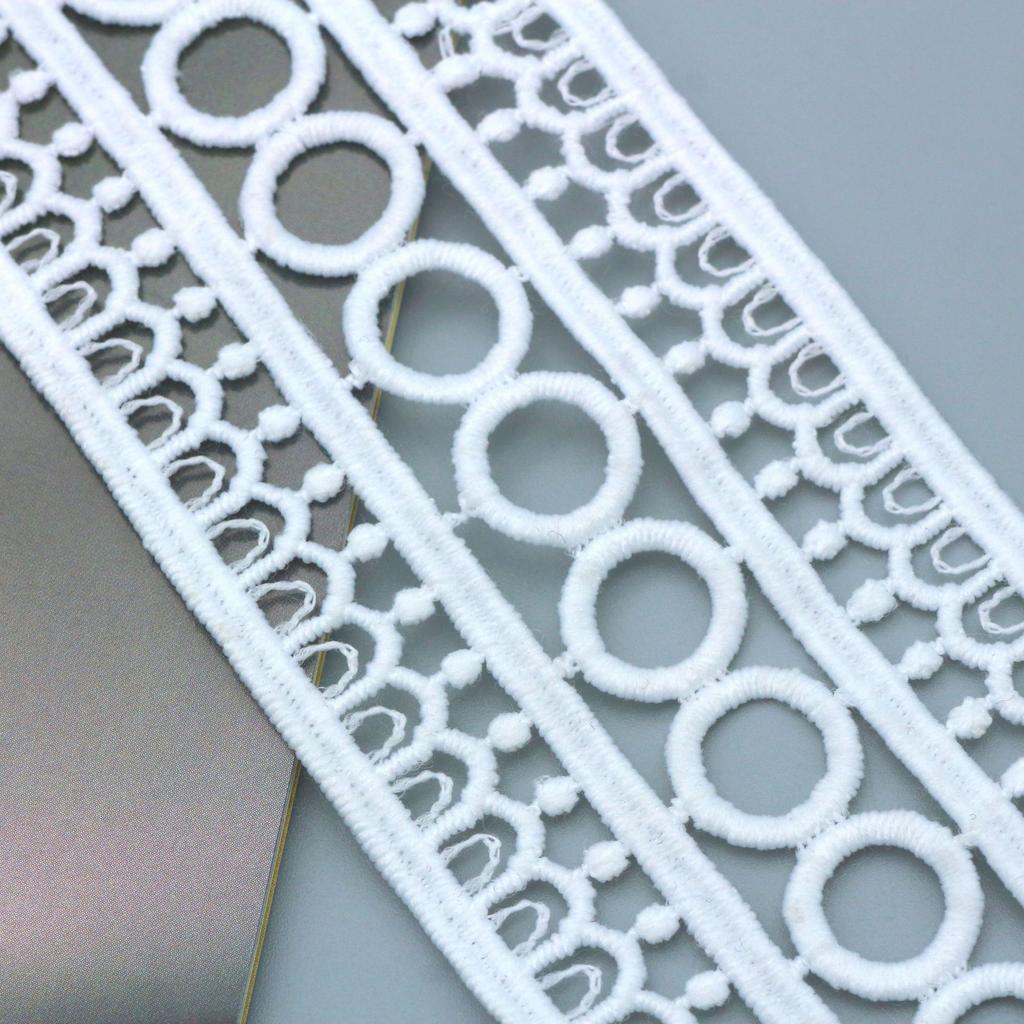 Delicate Thin Line Black And White Milk Silk Water-Soluble Lace Fashion Women'S Top Skirt Lace Accessories